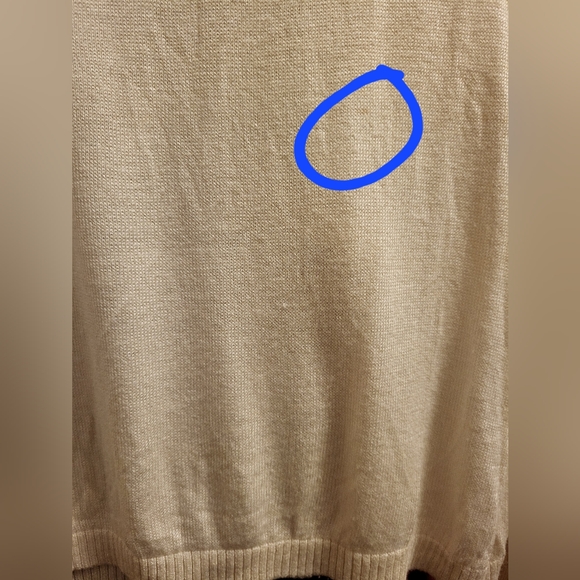 Tommy Hilfiger. Deep v-neck light silk knit sweater. Off white. M. - Picture 6 of 6